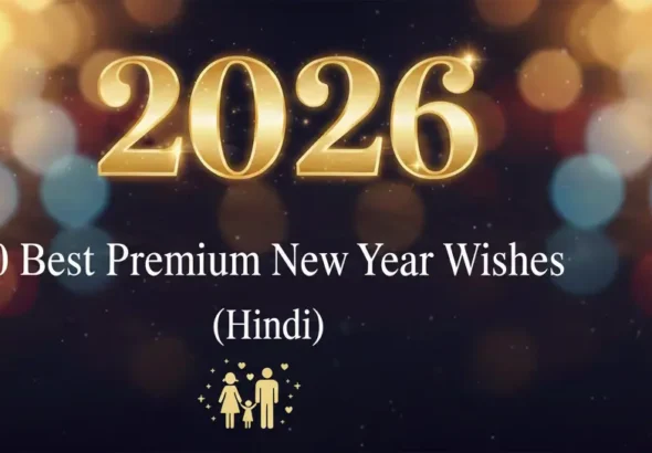 New Year 2020 greeting card with the text "Best Wishes for a Happy New Year" in festive colors and design.